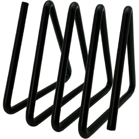 Rack de Rangement de Cuisine Moderne - Support en Métal Noir pour Planches à Découper, Plats et Ustensiles (Organisateur Gain de Place)