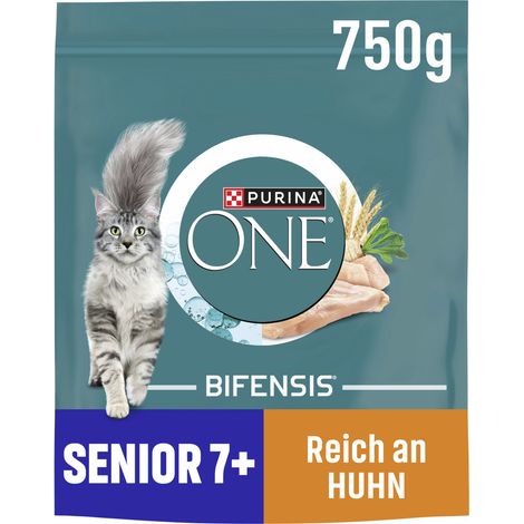 Purina ONE Senior 7+ reich an Huhn und Vollkorn-Getreide 750 g (1/3)