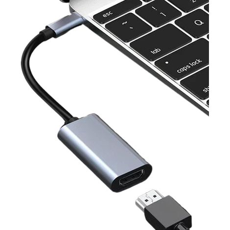 Tv Hd 4K 30Hz Type-C Audio Vidéo Pour Ordinateur Portable Et Télévision  Câble Adaptateur TH HDTV Pour Cinéma À Domicile Présentation Professionnelle (1/5)
