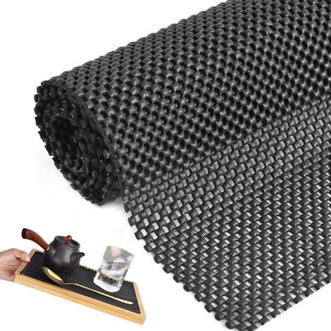 Tapis antidérapant pour placards et tiroirs 50 x 150 cm - Protection multifonctionnelle pour tiroirs de cuisine - Sous-tapis antidérapant (1/5)