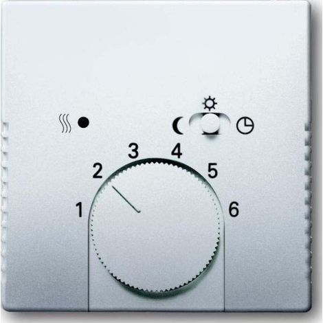 Enjoliveur avec interrupteur coulissant pour thermostat pur inox (1/3)