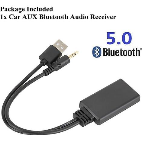 Récepteur Bluetooth universel sans fil pour voiture 2020, USB, entrée auxiliaire 3,5 mm, lecteur de musique Bluetooth 5.0, adaptateur audio pour BMW (1/5)