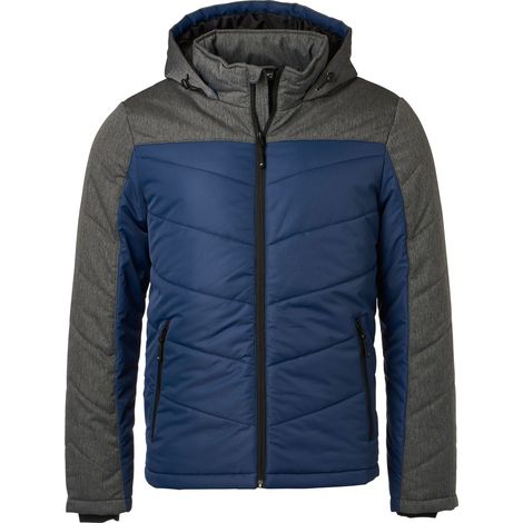 James & Nicholson sportliche Winterjacke JN1134 Gr. M navy/anthrazit-melange (1/5)