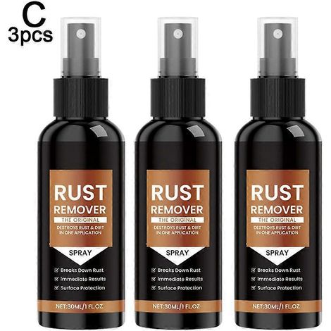 3 pièces (C) Détachant antirouille pour voiture, lustrant, nettoyant doux, décontaminant (1/4)