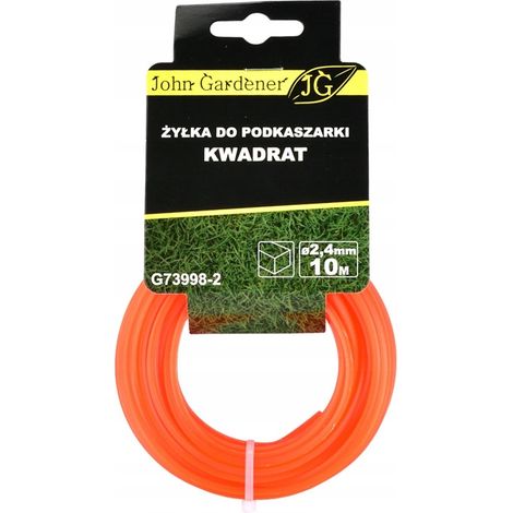 Attrezzo da giardino geko g73998-2 nylon quadrato 2,4 mm 10 m (1/2)