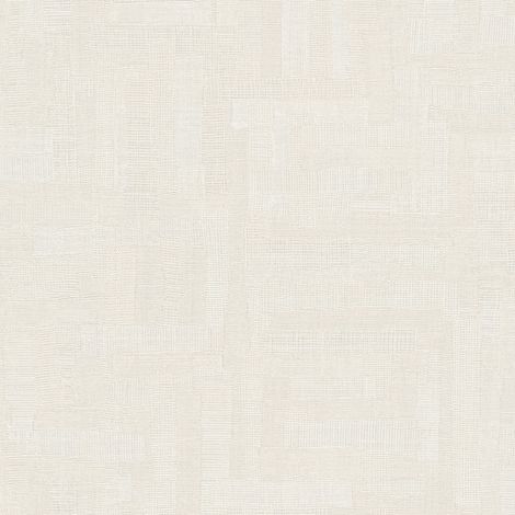 Ethnic style wallpaper wall Profhome 782045 hot embossed non-woven wallpaper textured with a fabric look matt cream oyster white 5,33 m2