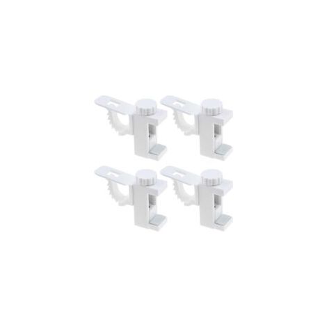supporti regolabili per asta trasversale, non pieghevoli, per asta per tende, porta asciugamani, ganci portaoggetti, staffe di supporto