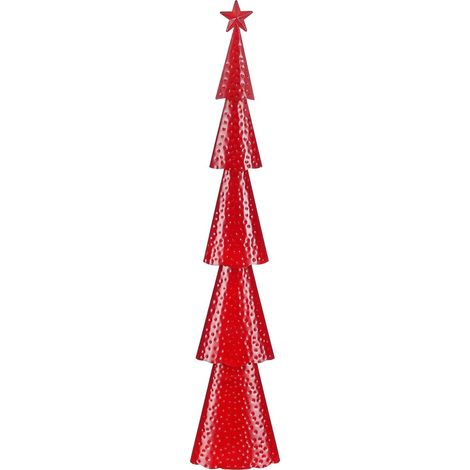 Mica Decorations Sapin de Noël décoratif Rouge H90.5xl9xL17.5cm (1/3)