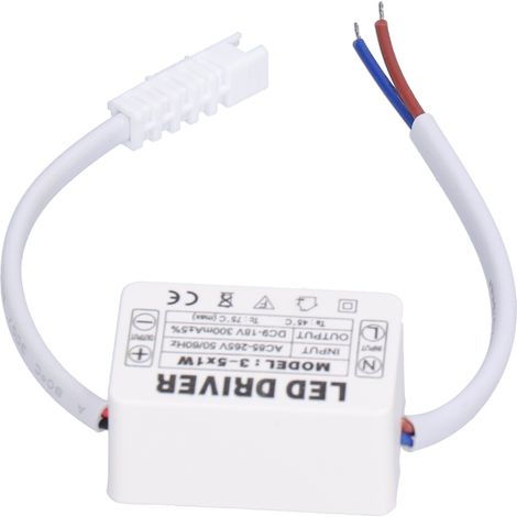 Pilote LED 300mA constant, 3-5x1W, entrée AC85-265V, sortie 9-18VDC, transformateur isolé large tension, externe 3-51W (1/5)