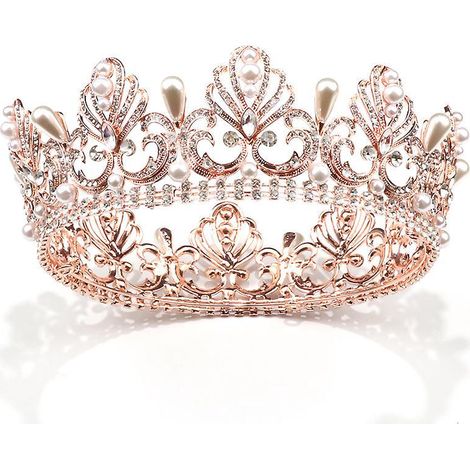 Brautkrone aus Legierung und Strasssteinen, Haarschmuck für Hochzeit, Abschlussball, Geburtstag, Party.