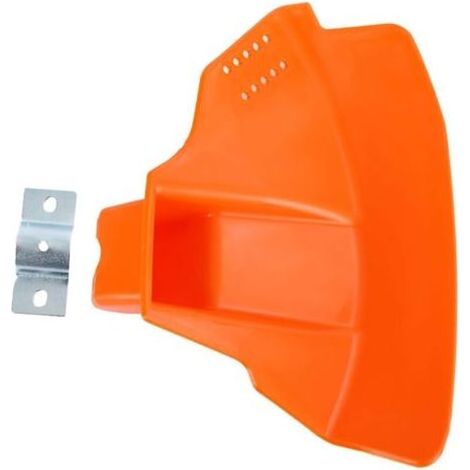 Couvercle de protection pour débroussailleuse en plastique orange, accessoire de protection pour outil de coupe jardin (1/4)