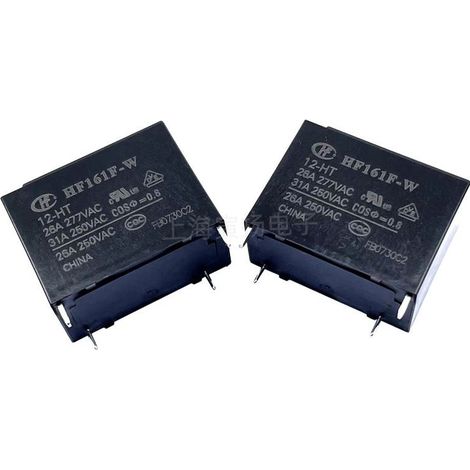 Hongfa HF161F-W/12-HT 12V DC 26A Normally Open Relay - New, Original, and High Power