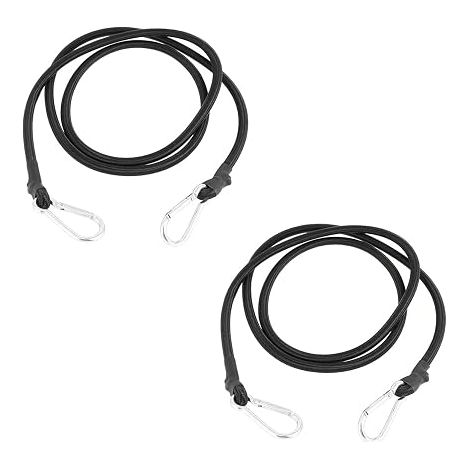 2 x Elastic Bungee Cord with Carabiner 8 mm Diameter 2 m (1/5)