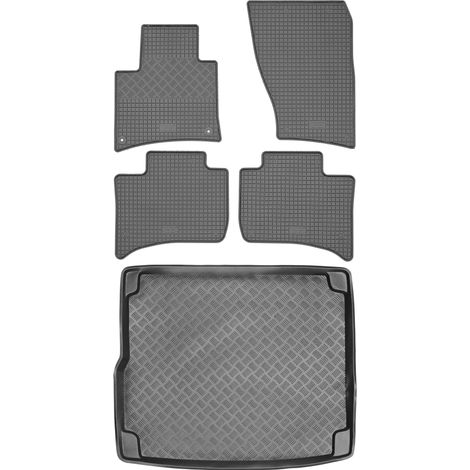 Porsche Cayenne II SUV (2010–2018) – Set: Gummifußmatten + Kofferraummatte (1/5)