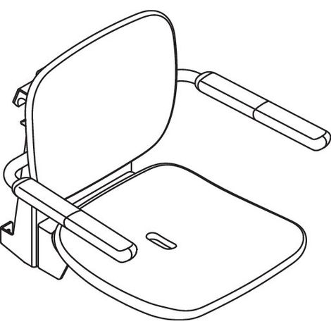 HEWI 802.51.14060 Siège suspendu Premium, FR/CH (1/2)