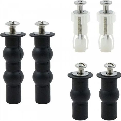 Vis D'expansion pour Couvercle de Toilette Fixation - 3 paires Abattant WC Vis, de boulons d'expansion universels, accessoires de vis pour abattant de siège de toilette (1/5)