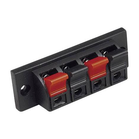 Fiche haut-parleur embase femelle, verticale BKL Electronic 0205026 Nombre de pôles: 4 noir 1 pc(s) (1/2)