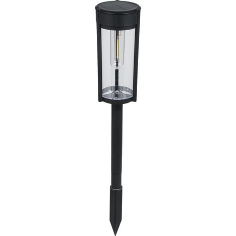 IP65 wasserdichte Solar-Wegeleuchten mit LED-Glühbirne, autarke Außenbeleuchtung mit automatischer Ein-/Ausschaltfunktion für Garten, Hof, Eingangsbereich und Rasen