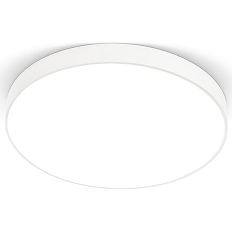 Plafoniera tonda gea led biham r gpl302 60w led alluminio metacrilato lampada soffitto moderna interno, tonalità luce 4000°k (luce naturale)