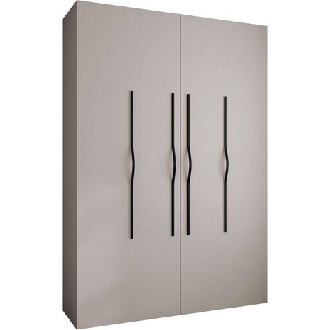 Armoire Hartford 564, Cachemire, 246x170x42cm, Portes d'armoire: Avec des charnières, Nombre d'étagères: 12