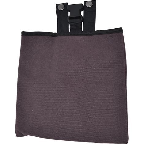 Sac de cueillette en toile, pliable, portable, épais, au design unique et simple, idéal pour la cueillette de fruits en camping et en plein air. Marron.