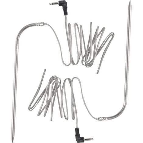 Sonde de Viande Haute TempéRature Remplacement pour Grils à GranuléS et Fumoirs Compatible avec les Pit, Barbecue éTanche 2 PièCes SéRies (1/4)