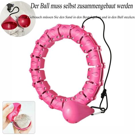 24 nœuds, cerceaux de fitness intelligents, anti-chute, cerceaux de musculation abdominale pour adultes et enfants, 2 en 1 : fitness et massage (1/5)