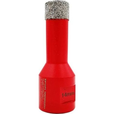 TAISHENGDA-Ineasicer 14-mm-Diamantkernbohrer mit M14-Gewinde für Trockenbohrungen in Porzellan, Fliesen, Granit und Marmor (1/5)