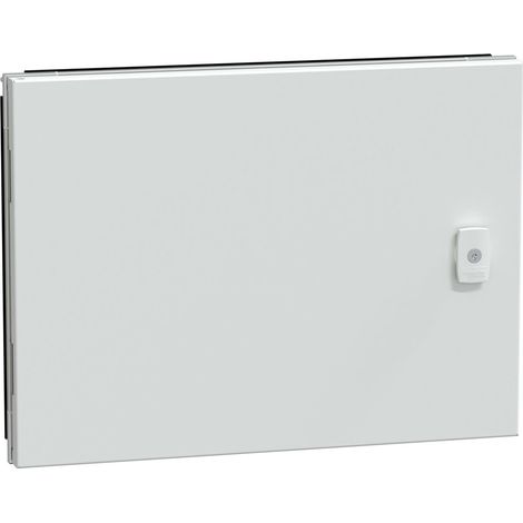 Puerta PrismaSeT IP55, 450mm de altura, chapa de acero, 3 cierres y 180° de apertura.