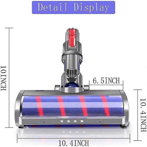 Brosse de sol à rouleau souple Dyson pour aspirateur Dyson V7 V8 V10 V11 (1/4)