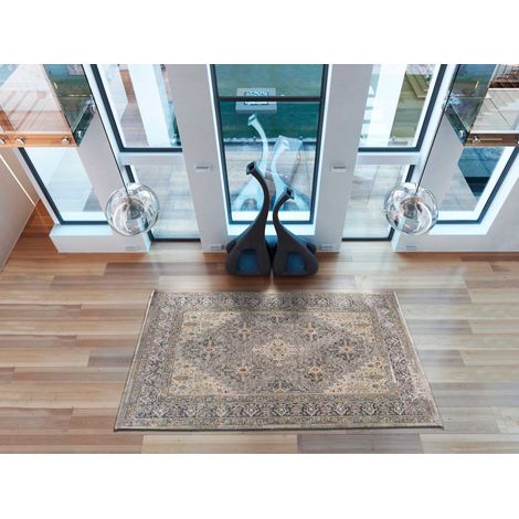 ATTICGO Tapis abstrait SAROUGH 12 Gris 120x170 cm (1/4)