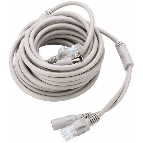able de vidéosurveillance, cable d'alimentation vidéo AHD 5M pour le système de surveillance par caméra de sécurité CCTV, connecteur d'alimentation CC de 2,1 mm (1/5)