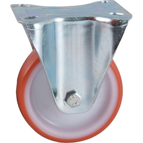 Avl D125mm Rueda roja de poliuretano para muebles