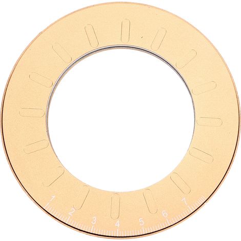 Gabarit de cercle doré de 12,5 cm, très flexible, périmètre ajustable, métal durable, nombreuses applications (1/5)