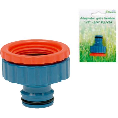 Adaptador de grifo hembra 1/2-3/4 PLUVIA Plasticok1412