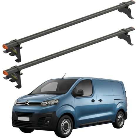 Baca Citroën Jumpy a partir de 2016, puntos de montaje de aluminio, 2 barras (1/5)