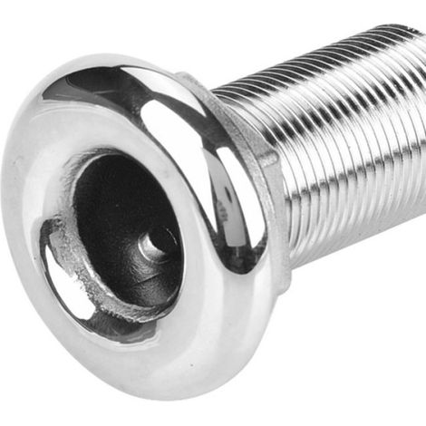 Raccord Thru-Hull - Acier Inoxydable 316 - Pour Bateau et Yacht - 3/4 Pouces - Argent (1/5)