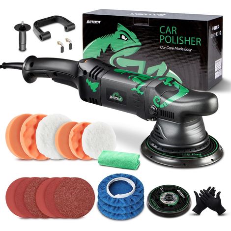 T1 1100W Polisseuse Orbitale 15mm,150mm/125mm Polissage Voiture Set (1/5)