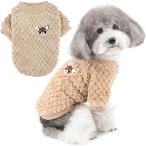 Pull en polaire doux et chaud pour petit chien et chat Zunea (1/5)