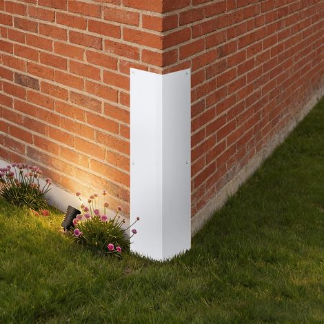 Aluminum Siding Corners Metal Corner Guards for Vinyl Siding,Outside Weed Whacking Protection，3 3/8'' x 3 3/8'' x 15 3/4'',2 Pack (1/5)