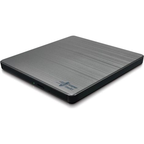 Grabadora de DVD portátil ultradelgada H.L Data Storage, color plata. (1/4)