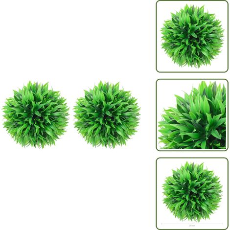 Pianta artificiale - vidaXL Sfere di Bosso Artificiale 2 pz 20 cm - Bosso in polietilene