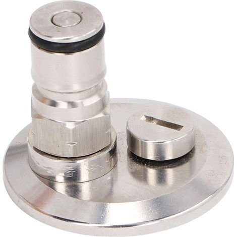 Adaptateur de poteau de verrouillage à trois pinces de 1,5 pouces avec soupape de surpression, installation rapide, couvercle de conversion pour baril de sirop de fût de bière, de Soda (1/5)