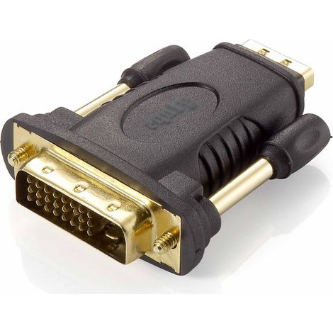 Equip HDMI Adapter A-DVI(24+1) Bu/St 1920 x 1200 sw Polybeutel (118908)