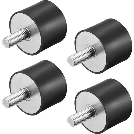 AGE Support d'isolateur en caoutchouc, bloc silencieux d'amortisseur à vis anti-vibration 4 pièces (VD30 x 20, M8 x 23) (1/4)
