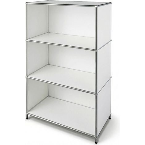 Metallregal Concept Epure MK-101 4 Ablagen Standregal Weiß (1/3)