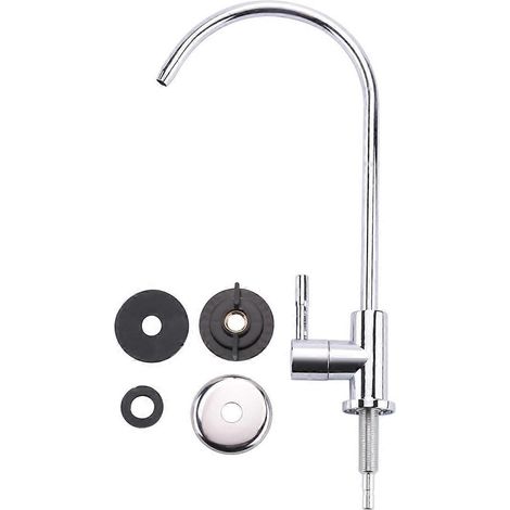 Robinet de cuisine avec filtre à eau chromé 1/4 pouce pour osmose inverse (1/5)