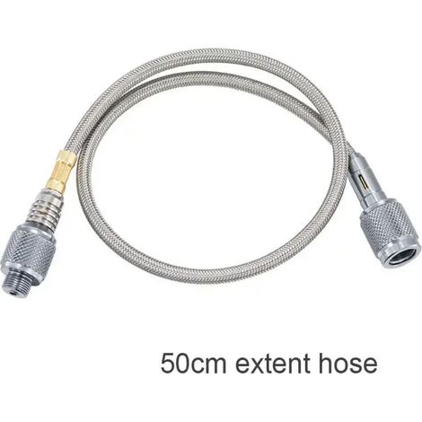 Réchaud à gaz de camping extérieur 50/100 cm avec rallonge et raccord de tuyau pour cartouche de gaz et valve, réchaud de cuisine portable (1/5)