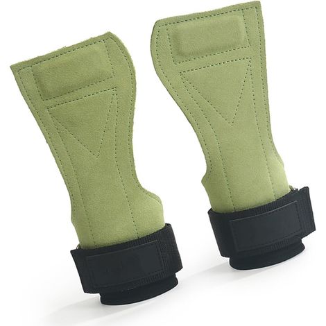 Gants d'haltérophilie avec sangle de poignet pour traction et soulevé de terre, gants d'entraînement pour gym, fitness, traction, soulevé de terre (1/4)
