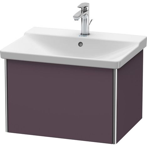 Meuble sous-vasque XSQUARE 405x610x473mm Satin aubergine